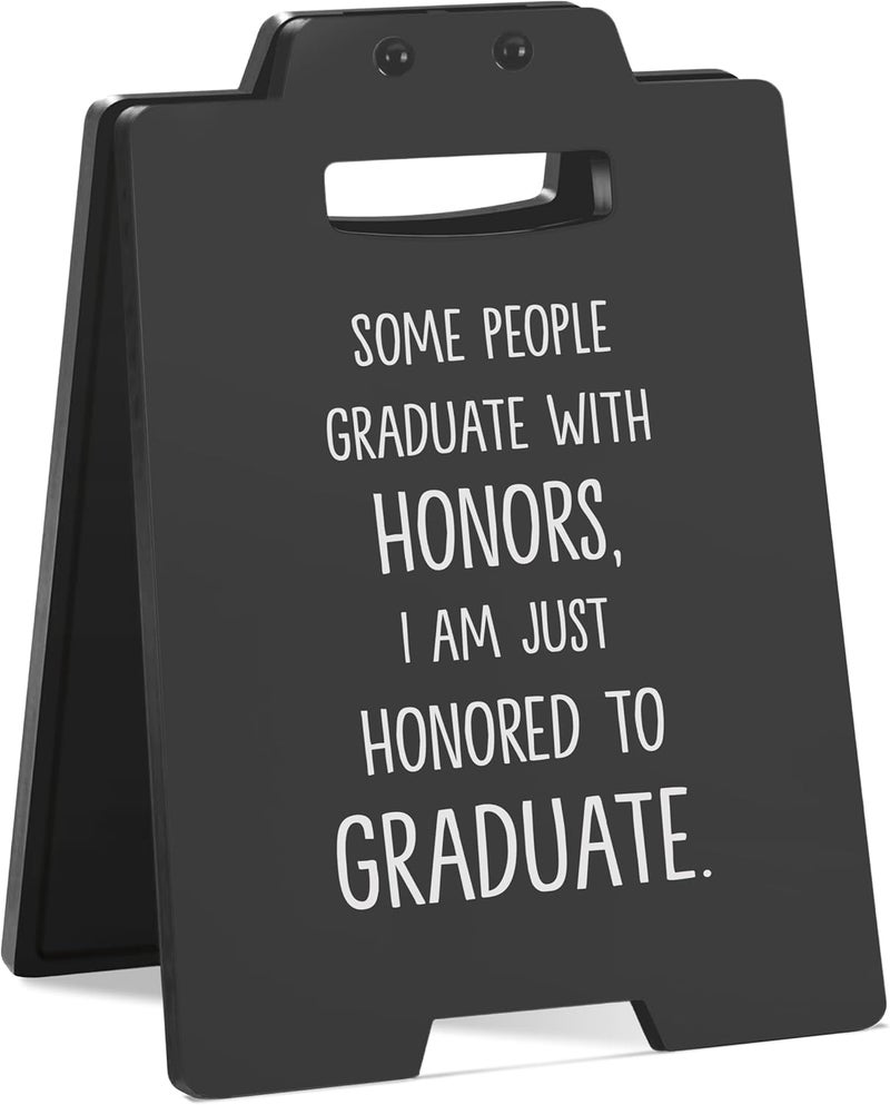 MAMAGIFTREE Funny Graduation Gifts for Friends, Congratulations Gift for Her, Him College Graduates - Sarcastic Graduation Sign - Ideal for Graduation Party Decor - Image 1
